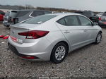 2019 Hyundai Elantra Se Silver vin: 5NPD74LF3KH436075