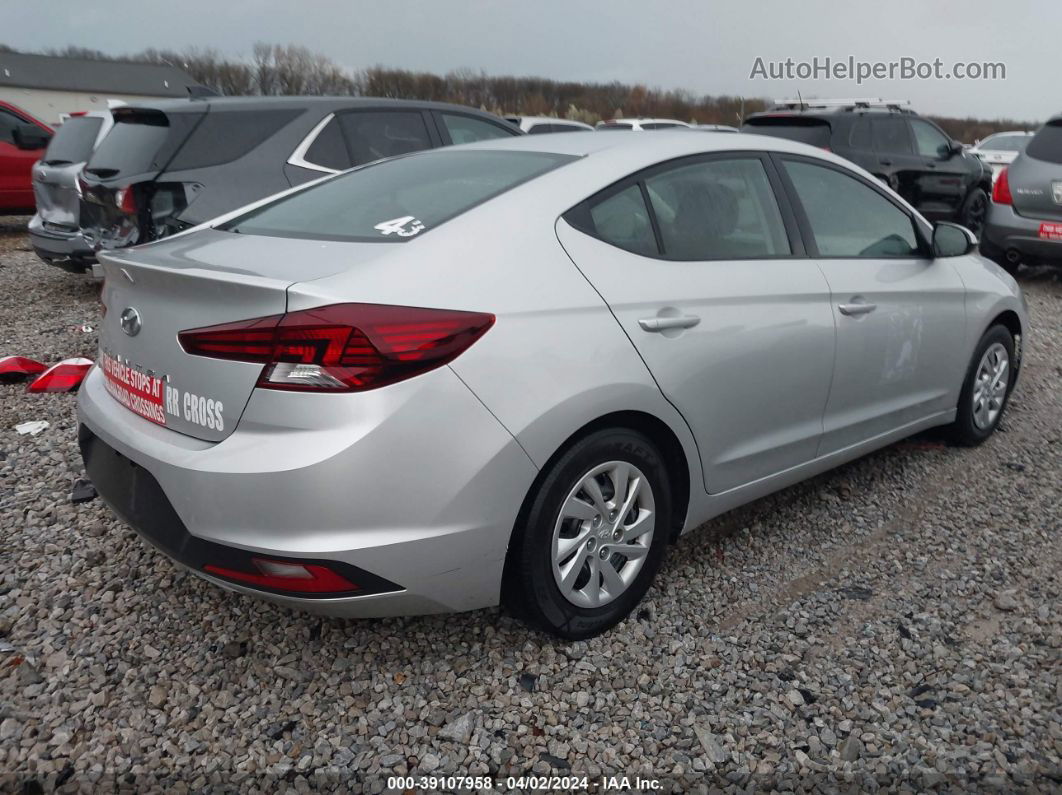 2019 Hyundai Elantra Se Silver vin: 5NPD74LF3KH436075