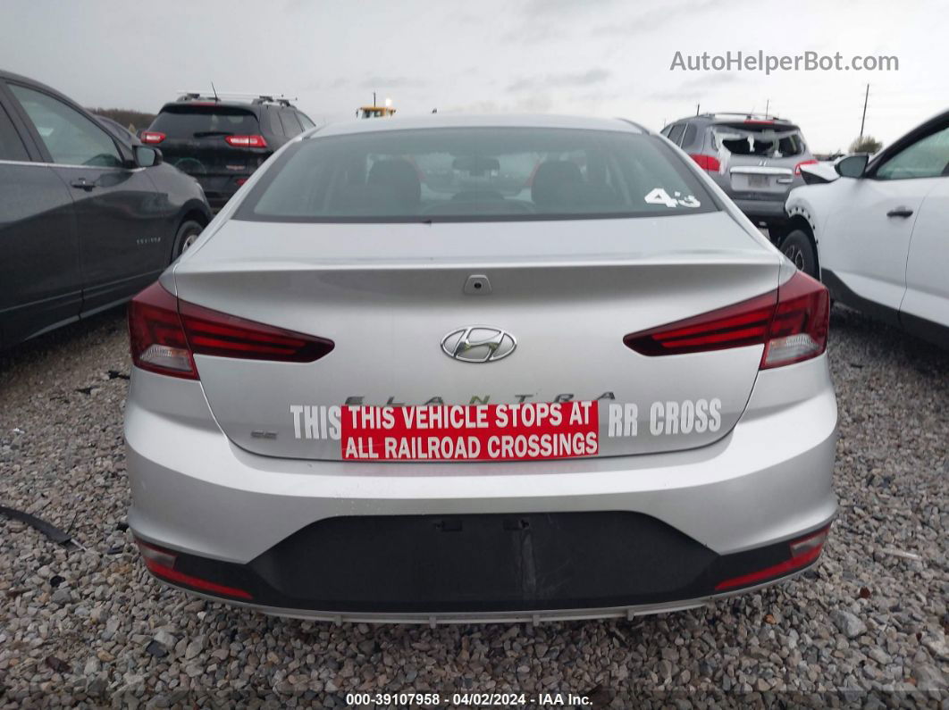 2019 Hyundai Elantra Se Silver vin: 5NPD74LF3KH436075