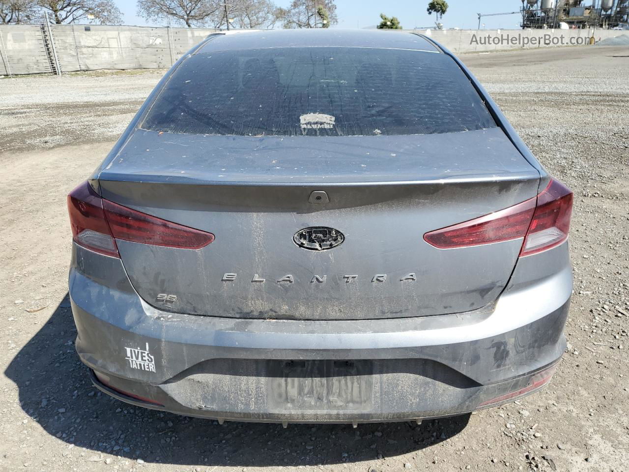 2019 Hyundai Elantra Se Gray vin: 5NPD74LF3KH460912