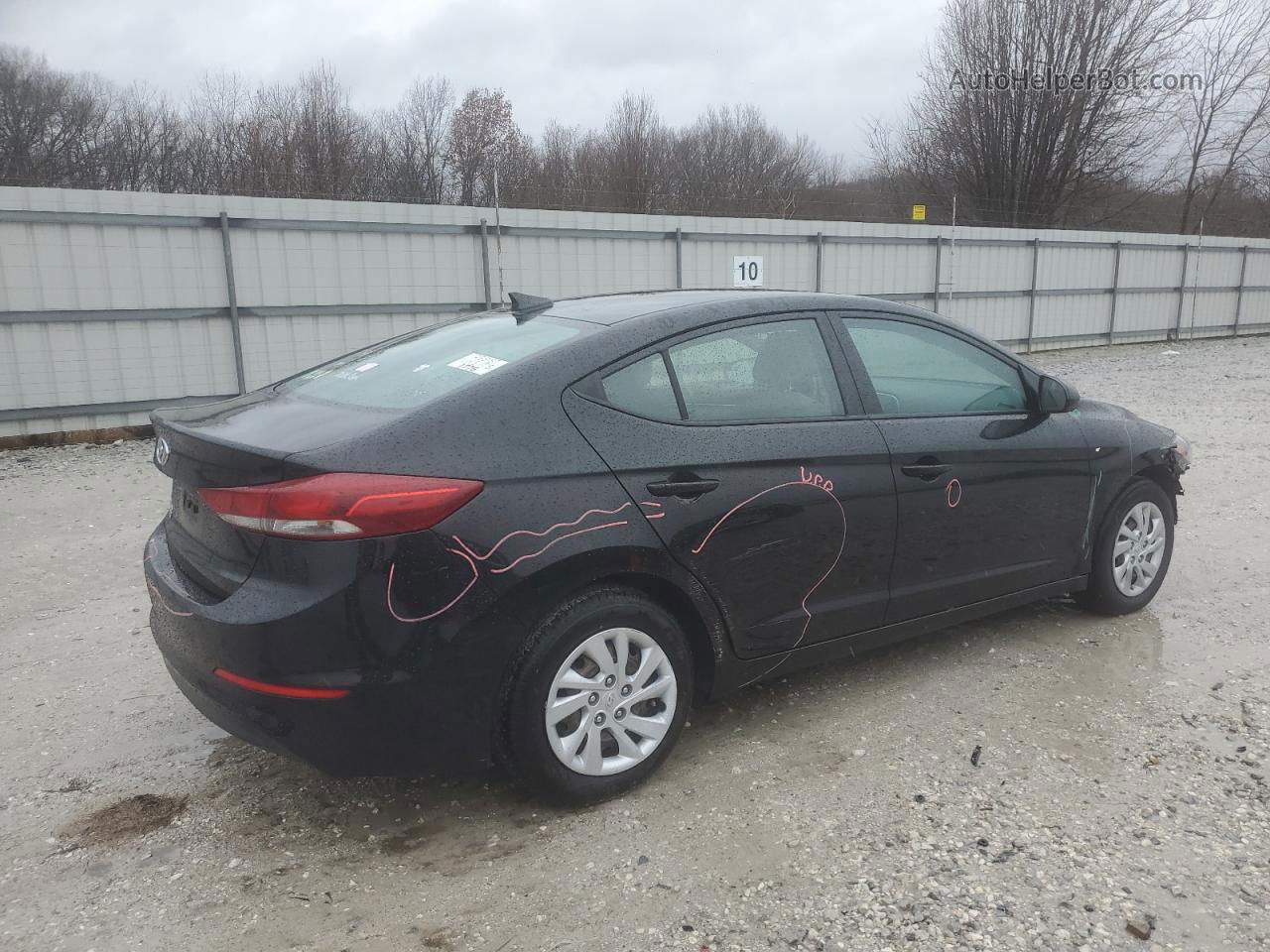 2017 Hyundai Elantra Se Black vin: 5NPD74LF4HH054565