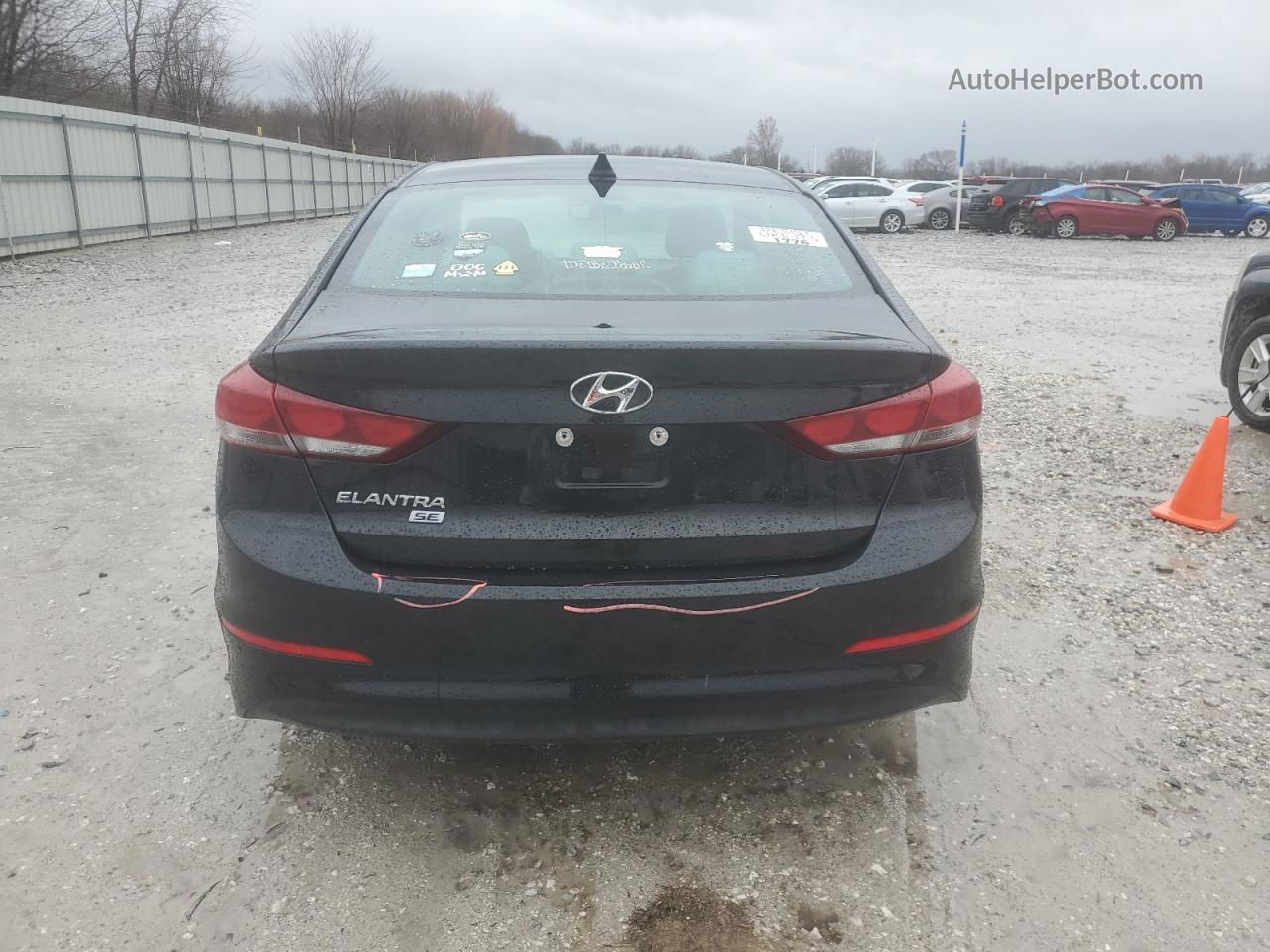 2017 Hyundai Elantra Se Черный vin: 5NPD74LF4HH054565