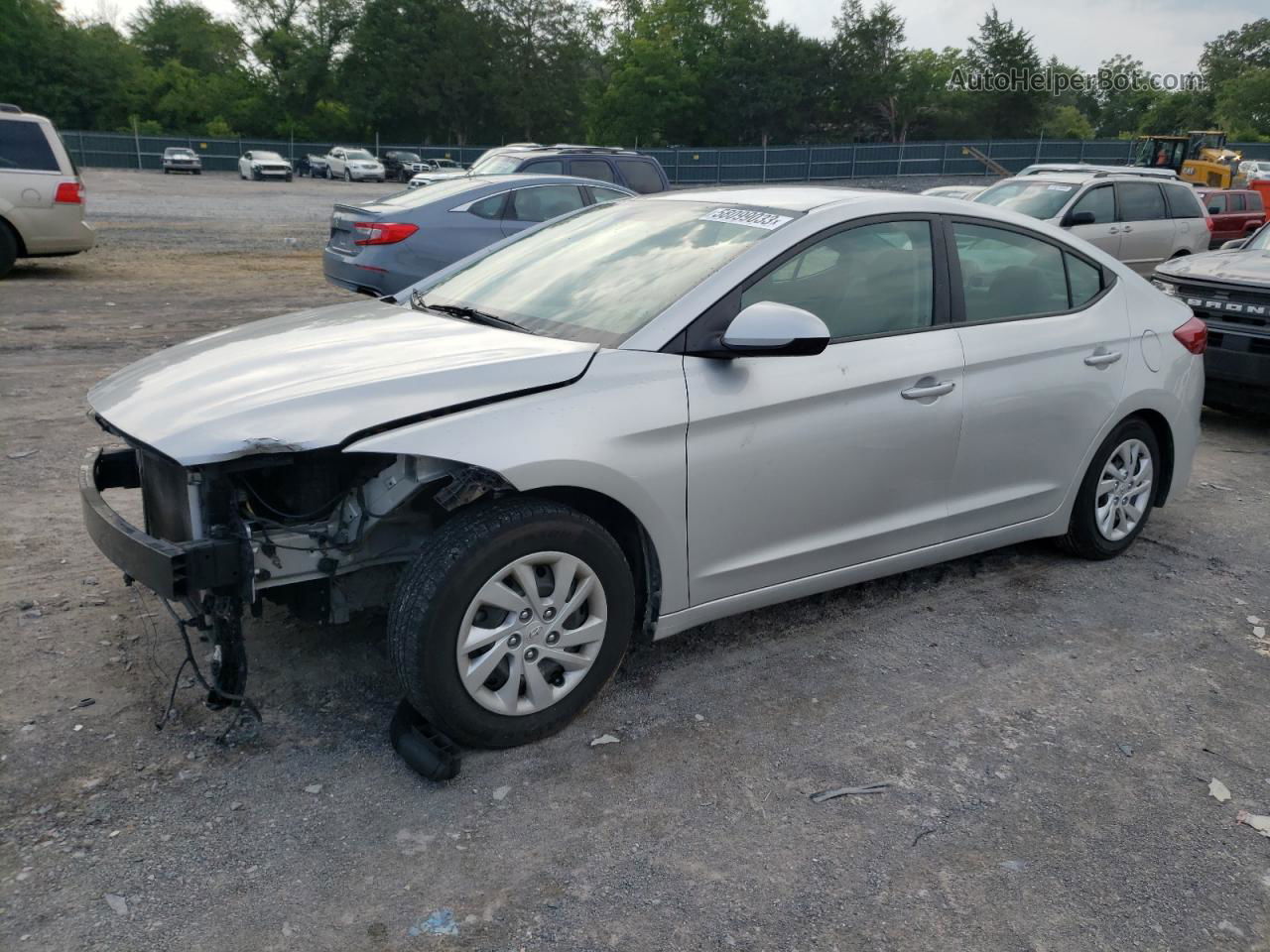 2017 Hyundai Elantra Se Silver vin: 5NPD74LF4HH111475