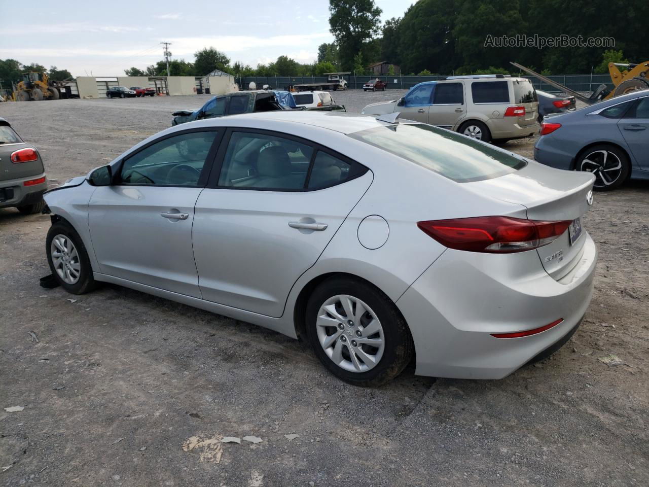 2017 Hyundai Elantra Se Silver vin: 5NPD74LF4HH111475