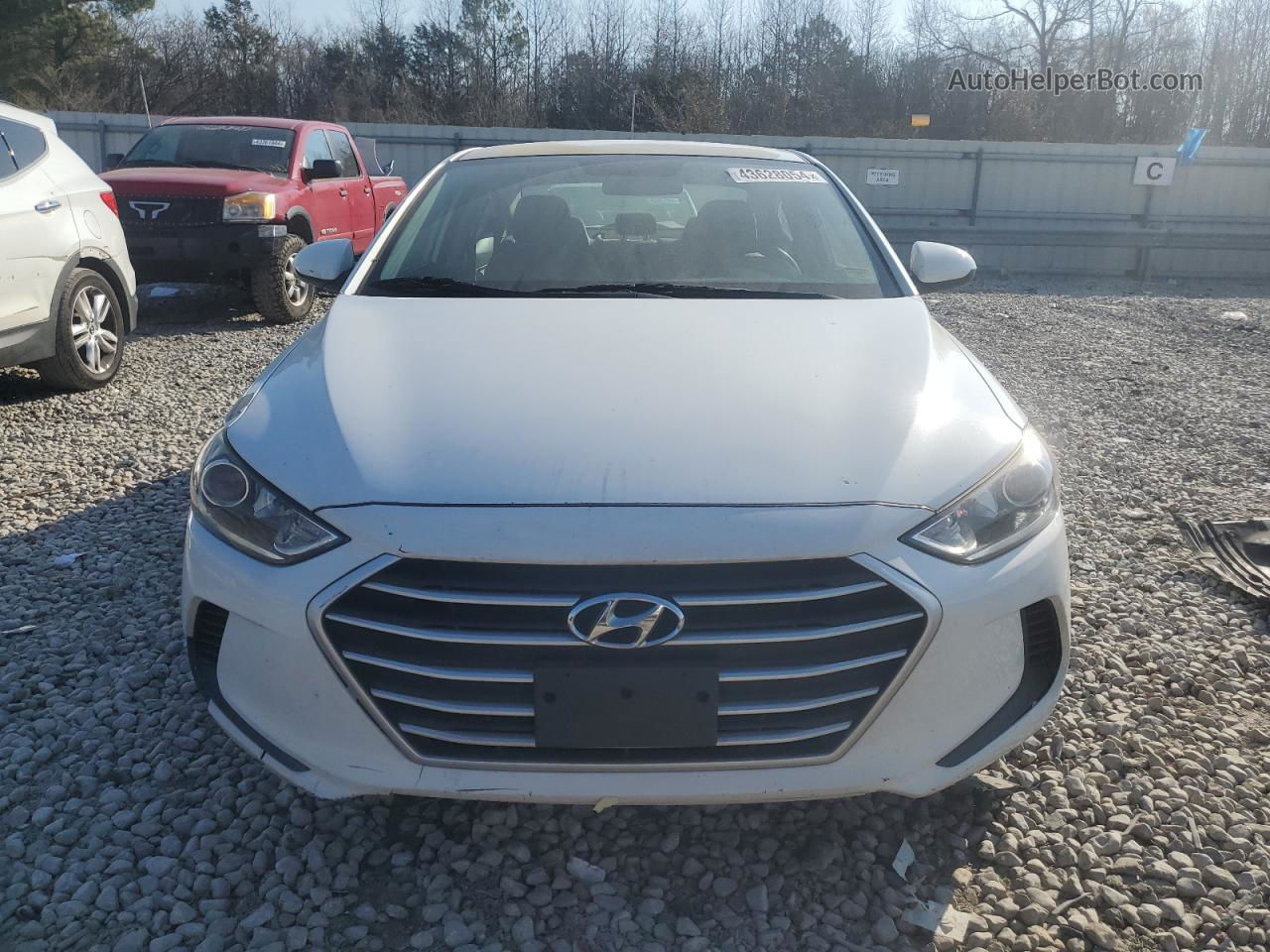 2017 Hyundai Elantra Se Белый vin: 5NPD74LF4HH147716