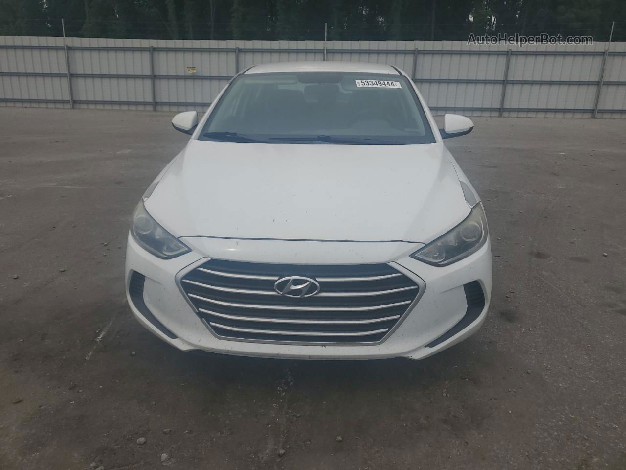 2017 Hyundai Elantra Se White vin: 5NPD74LF4HH148106