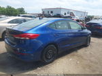 2017 Hyundai Elantra Se Blue vin: 5NPD74LF4HH160739