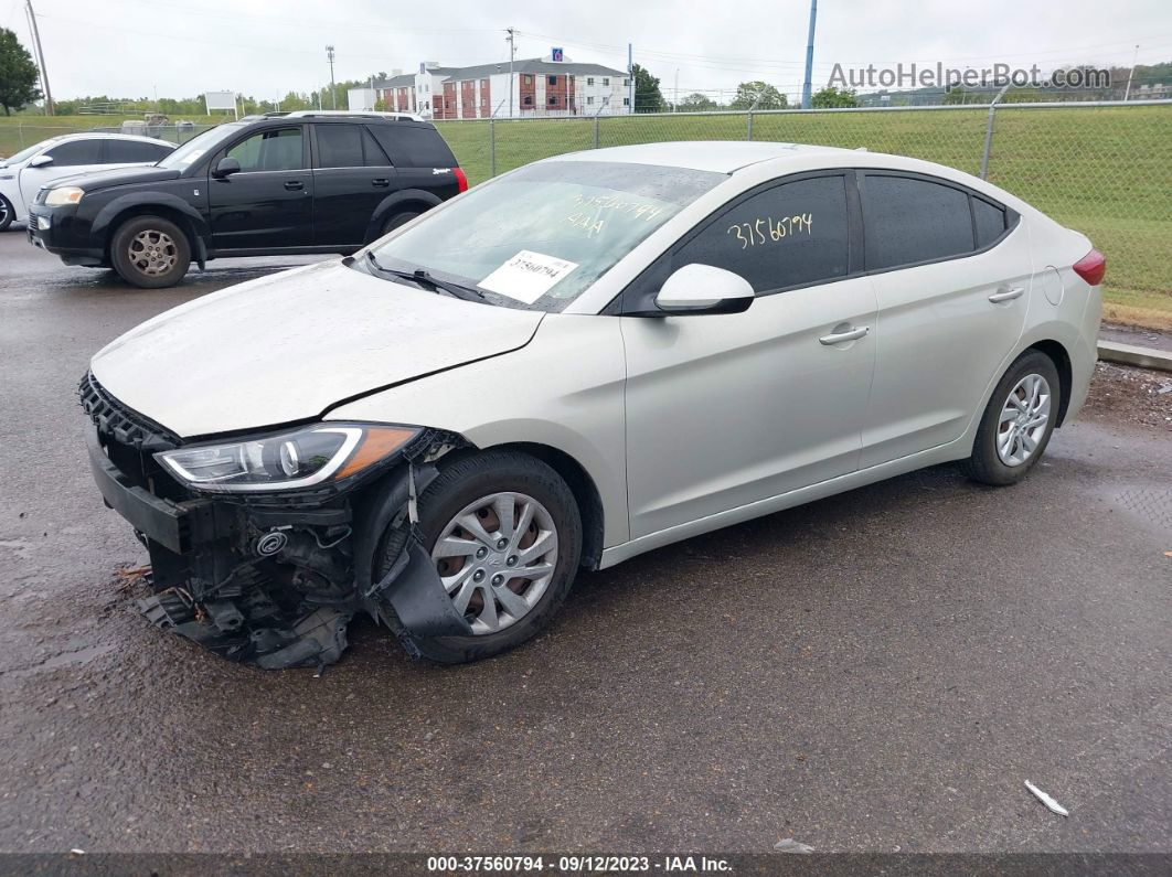 2017 Hyundai Elantra Se Silver vin: 5NPD74LF4HH167254