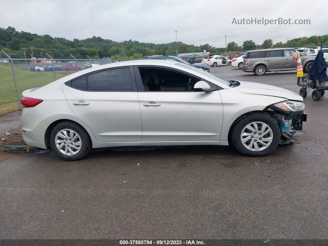 2017 Hyundai Elantra Se Silver vin: 5NPD74LF4HH167254