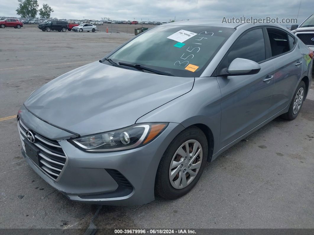 2017 Hyundai Elantra Se Серый vin: 5NPD74LF4HH175368