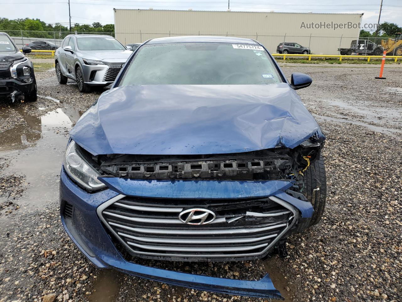 2017 Hyundai Elantra Se Blue vin: 5NPD74LF4HH187536