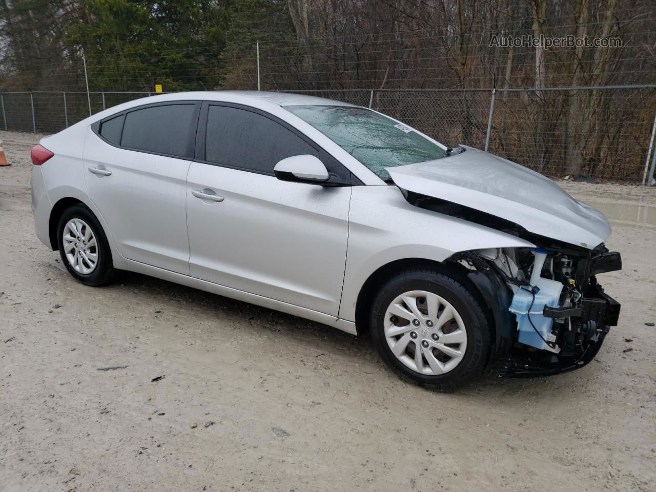 2017 Hyundai Elantra Se Silver vin: 5NPD74LF4HH207025