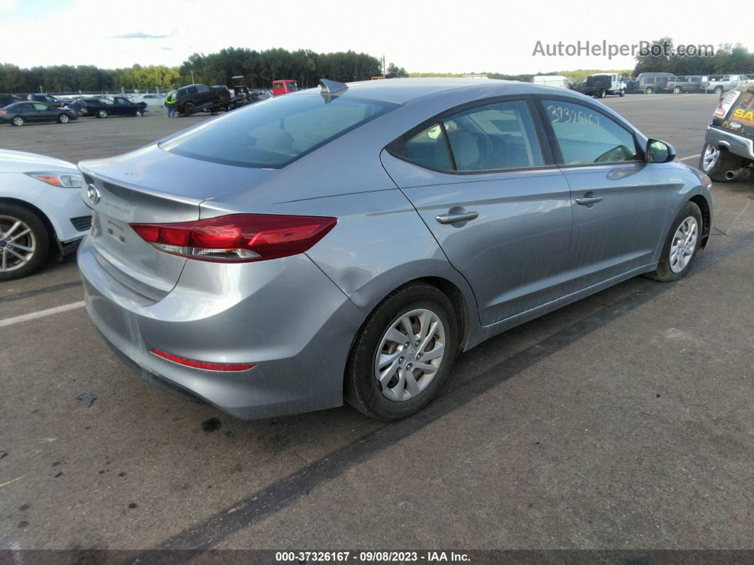 2017 Hyundai Elantra Se Серебряный vin: 5NPD74LF4HH209826