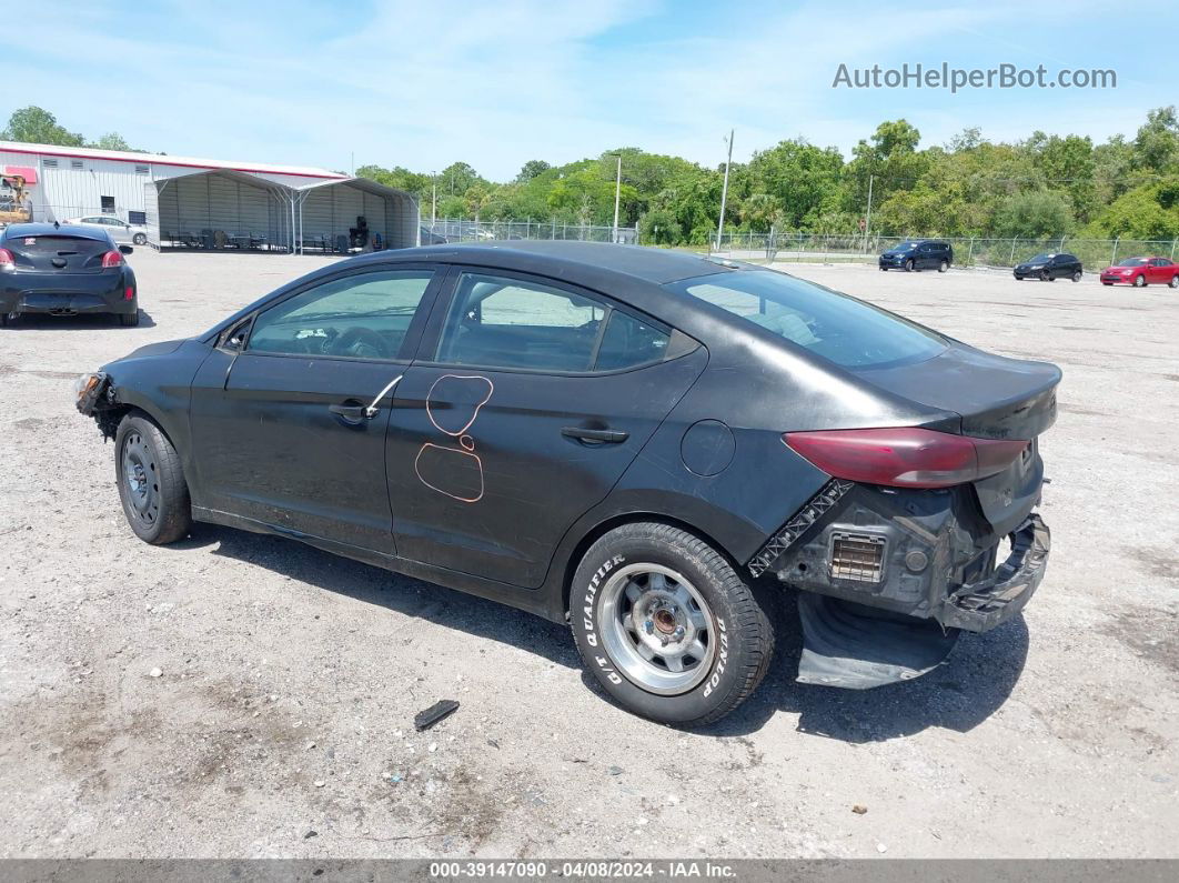 2017 Hyundai Elantra Se Черный vin: 5NPD74LF4HH212113