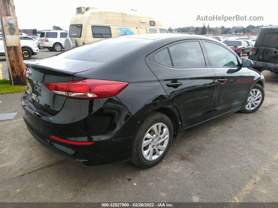 2018 Hyundai Elantra Se Черный vin: 5NPD74LF4JH274875