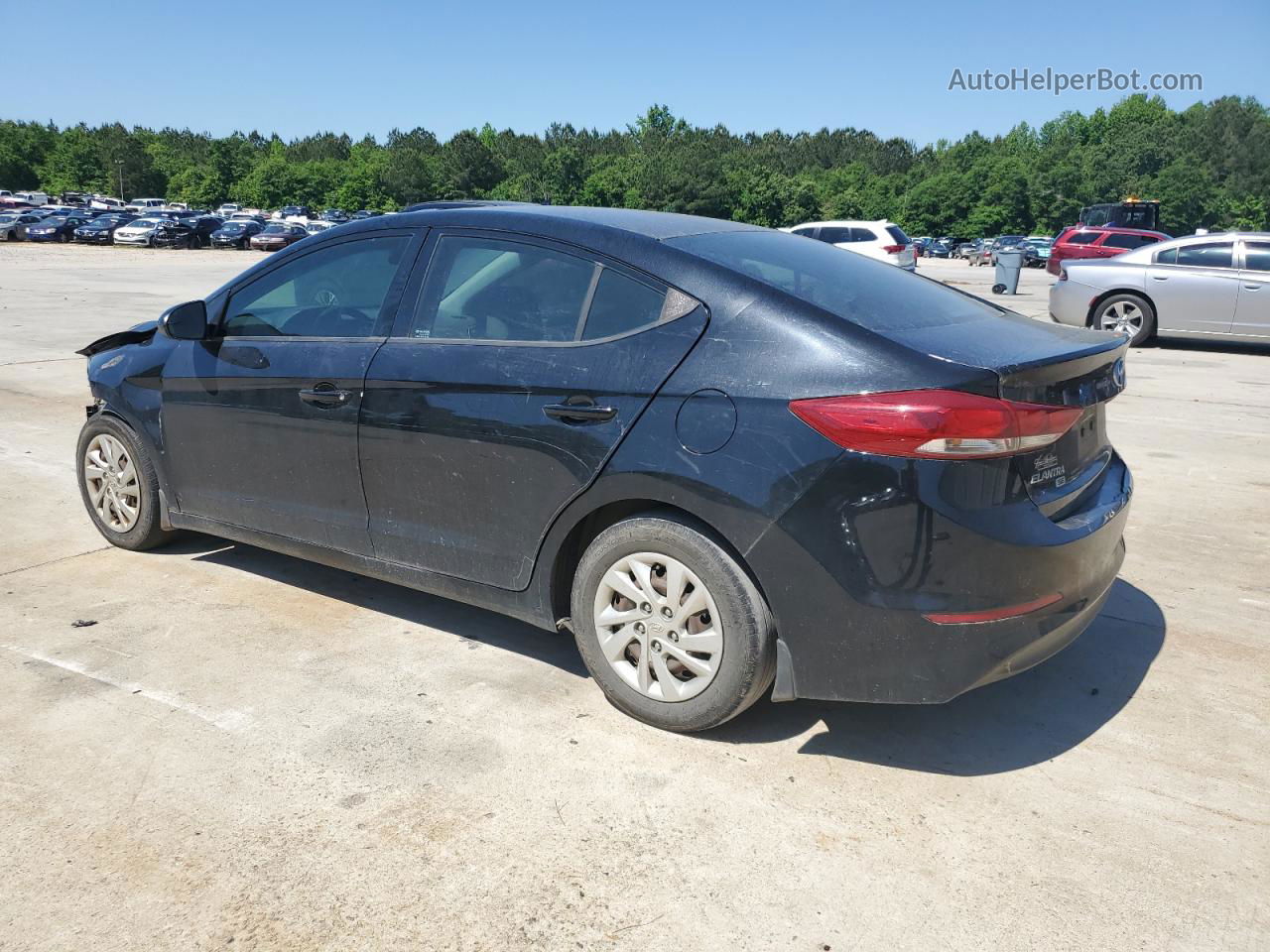 2018 Hyundai Elantra Se Черный vin: 5NPD74LF4JH303856