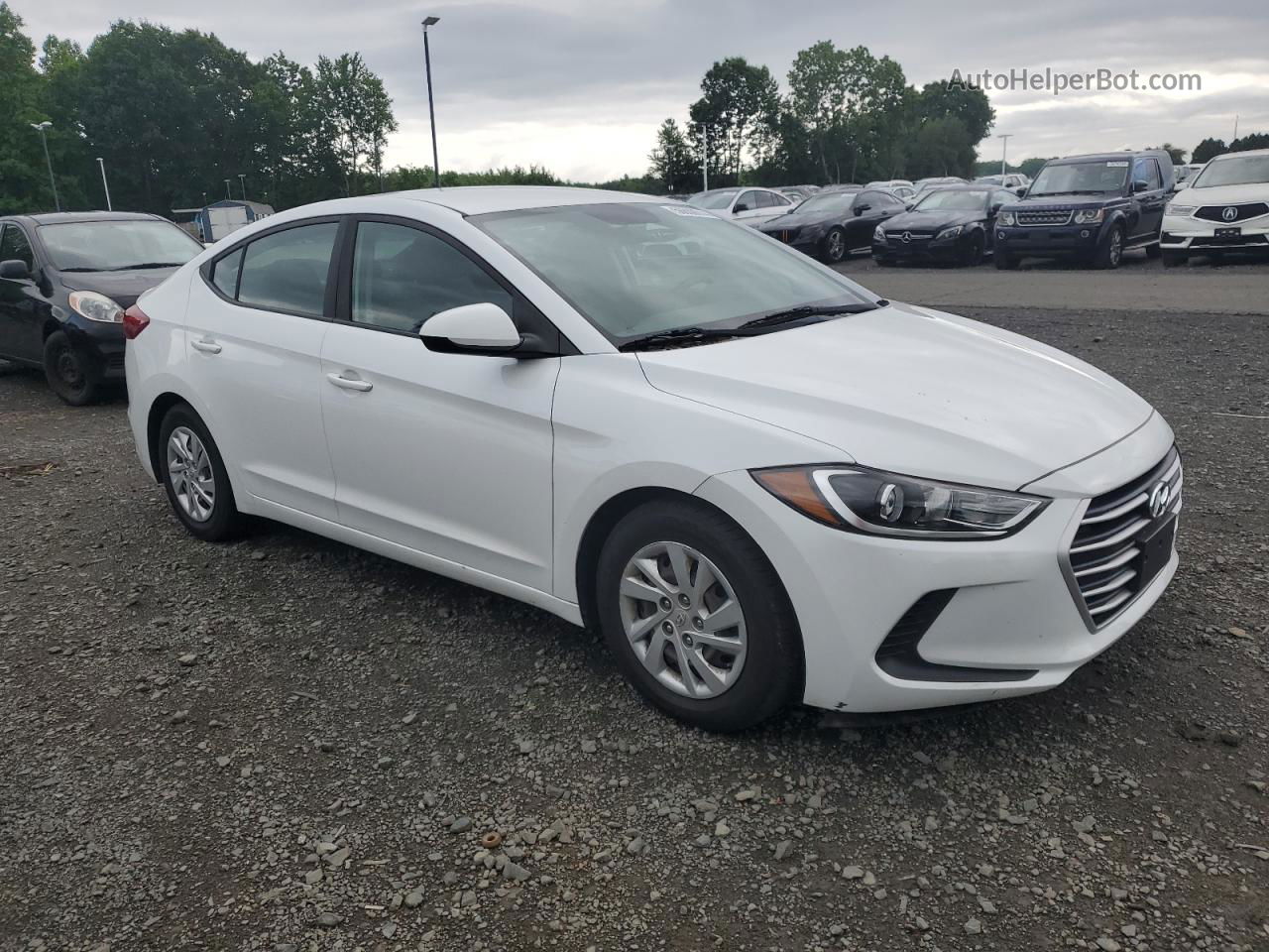 2018 Hyundai Elantra Se Белый vin: 5NPD74LF4JH362292