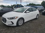 2018 Hyundai Elantra Se White vin: 5NPD74LF4JH362292