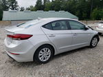 2018 Hyundai Elantra Se Silver vin: 5NPD74LF4JH398967