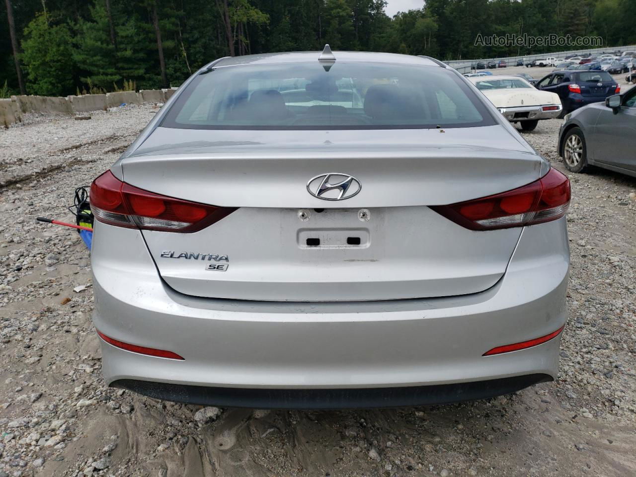 2018 Hyundai Elantra Se Silver vin: 5NPD74LF4JH398967