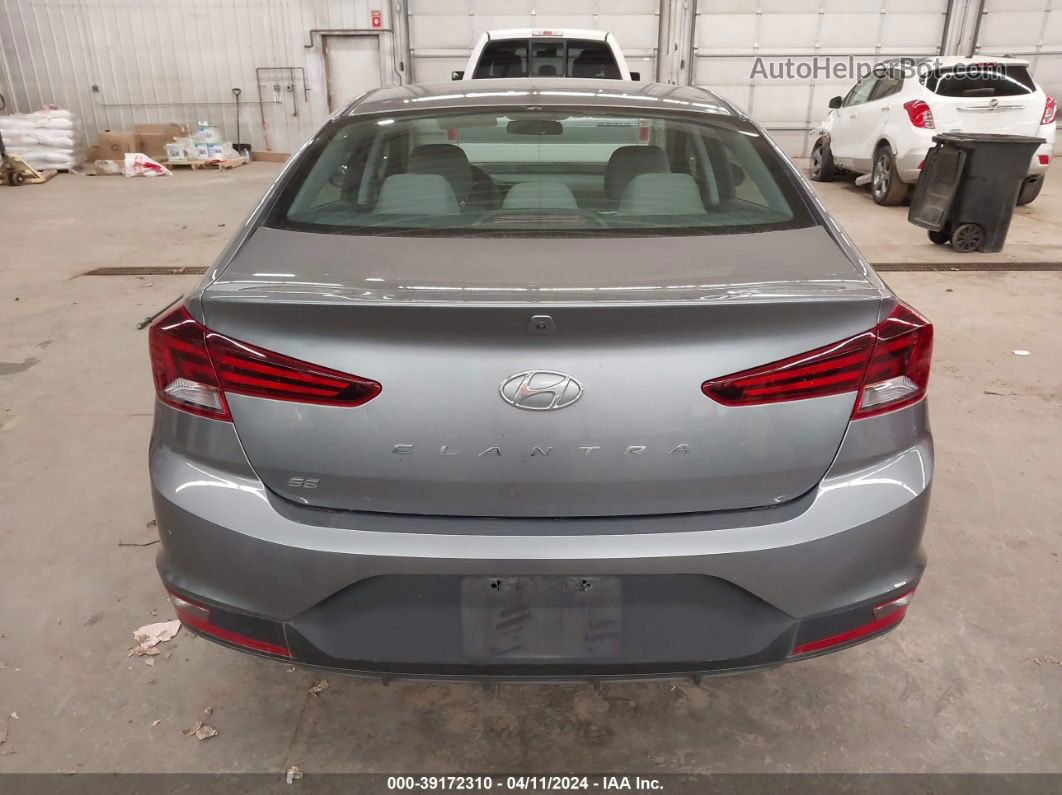 2019 Hyundai Elantra Se Gray vin: 5NPD74LF4KH436313