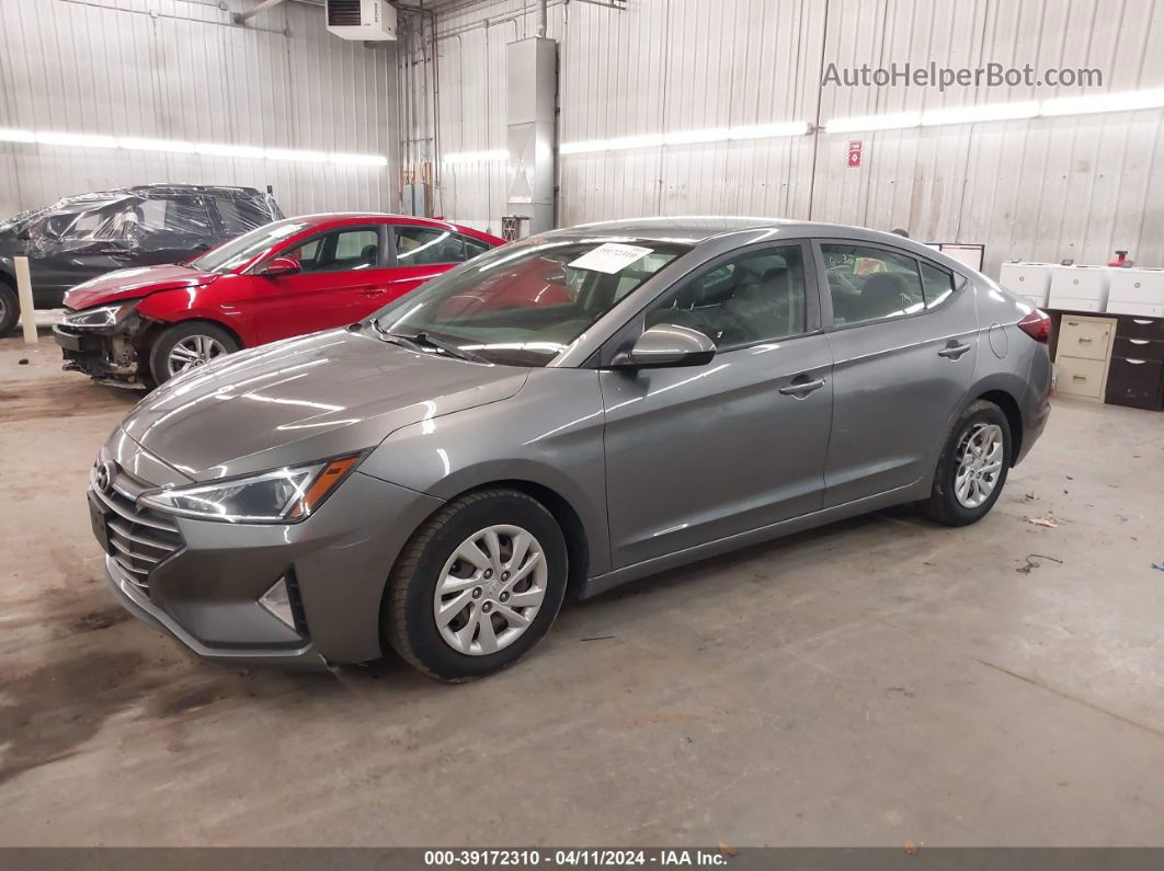 2019 Hyundai Elantra Se Gray vin: 5NPD74LF4KH436313