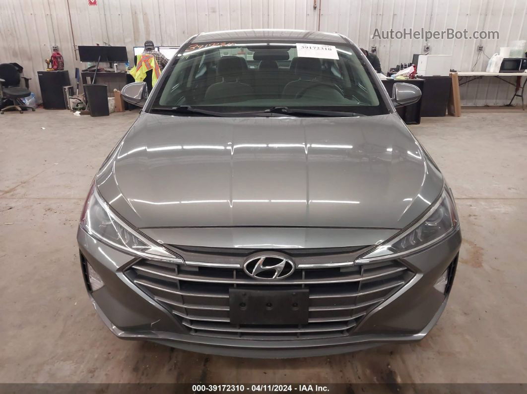 2019 Hyundai Elantra Se Gray vin: 5NPD74LF4KH436313