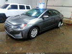 2019 Hyundai Elantra Se Gray vin: 5NPD74LF4KH453533