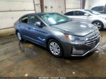 2019 Hyundai Elantra Se Gray vin: 5NPD74LF4KH453533