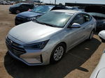 2019 Hyundai Elantra Se Silver vin: 5NPD74LF4KH473636