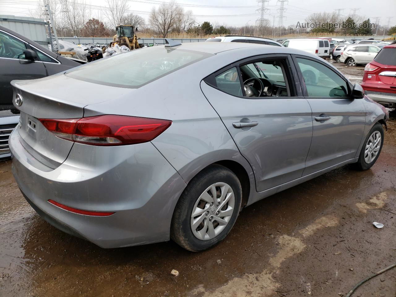 2017 Hyundai Elantra Se Gray vin: 5NPD74LF5HH078373