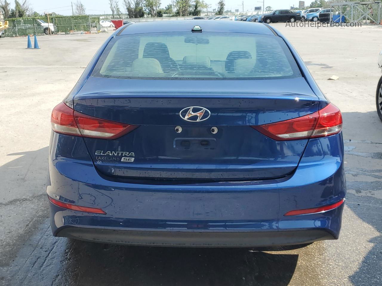 2017 Hyundai Elantra Se Blue vin: 5NPD74LF5HH082455