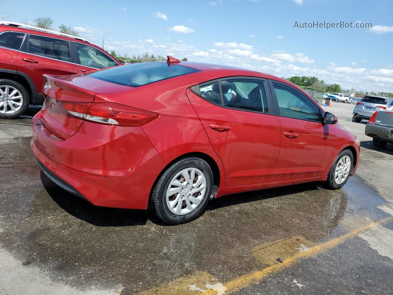 2017 Hyundai Elantra Se Red vin: 5NPD74LF5HH090457