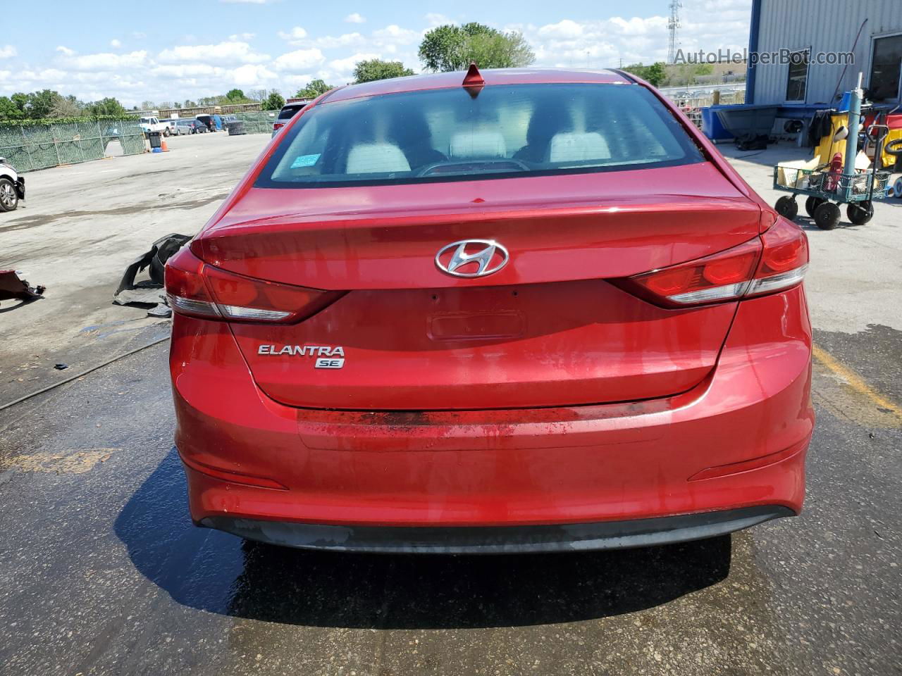 2017 Hyundai Elantra Se Red vin: 5NPD74LF5HH090457