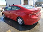 2017 Hyundai Elantra Se Red vin: 5NPD74LF5HH090457