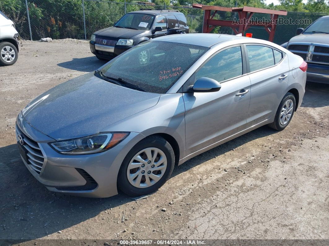 2017 Hyundai Elantra Se Серебряный vin: 5NPD74LF5HH102140