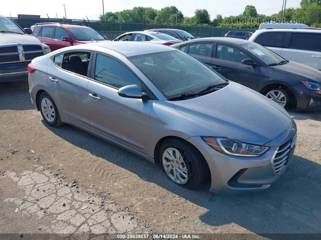 2017 Hyundai Elantra Se Серебряный vin: 5NPD74LF5HH102140