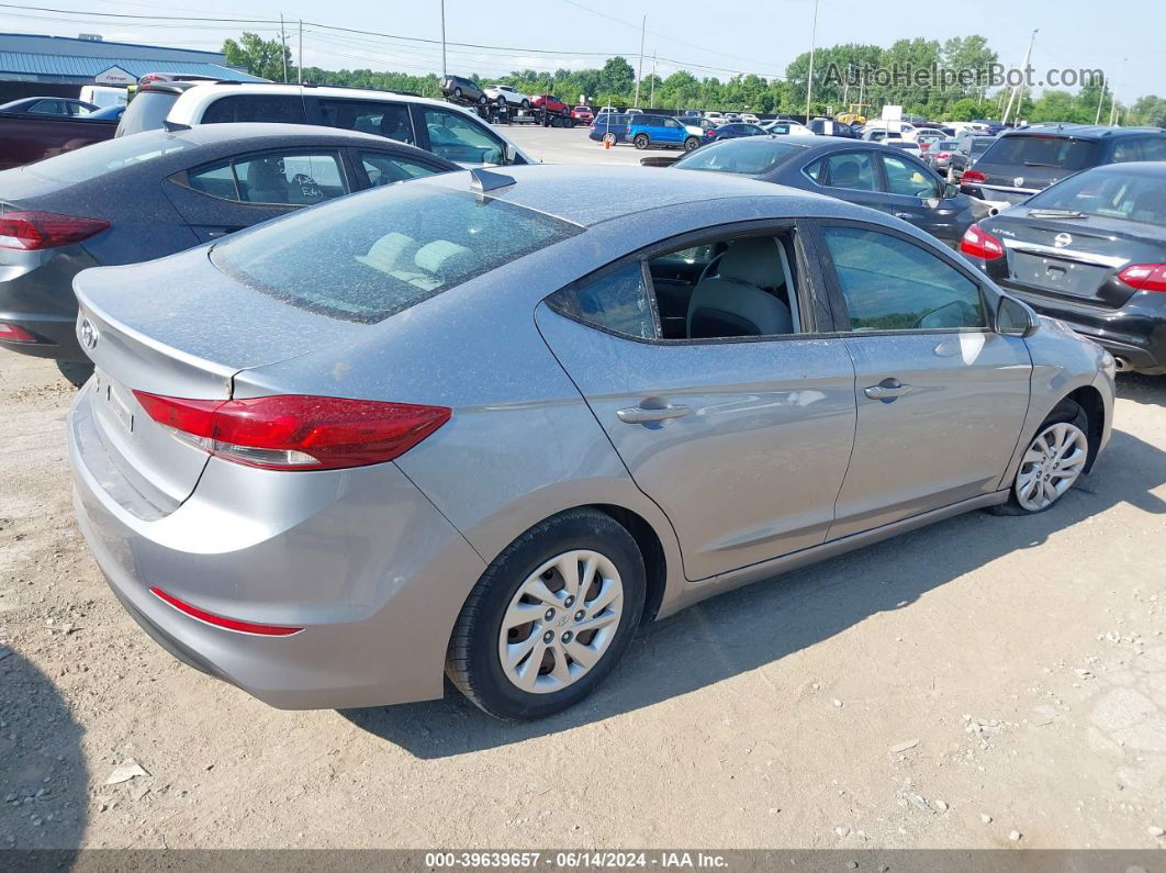 2017 Hyundai Elantra Se Silver vin: 5NPD74LF5HH102140