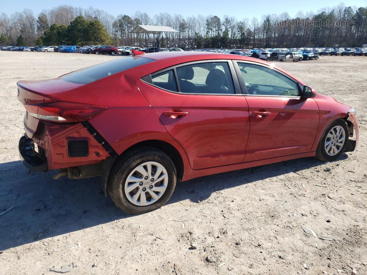 2017 Hyundai Elantra Se Red vin: 5NPD74LF5HH121416