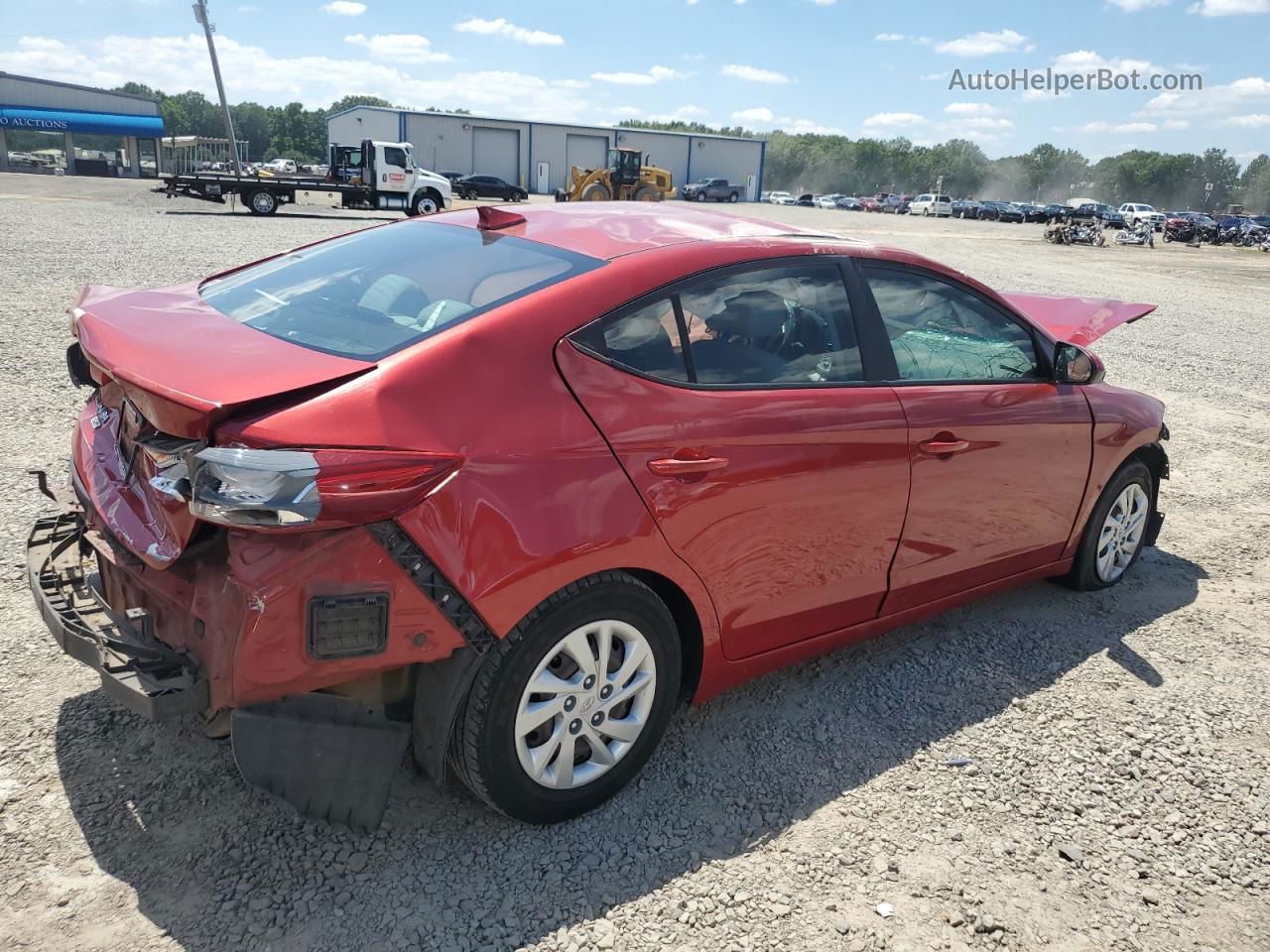 2017 Hyundai Elantra Se Red vin: 5NPD74LF5HH165366