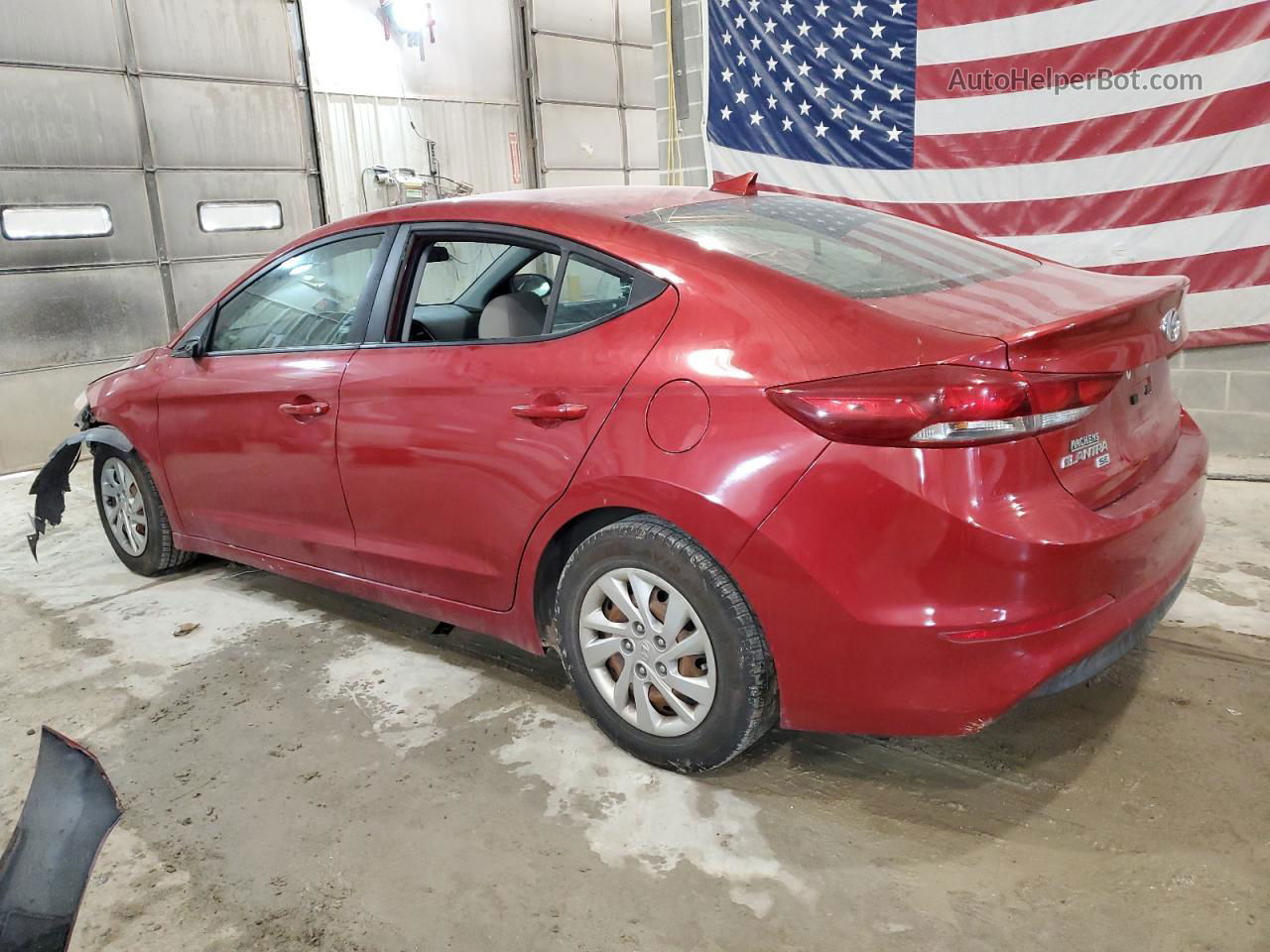 2017 Hyundai Elantra Se Red vin: 5NPD74LF5HH179638