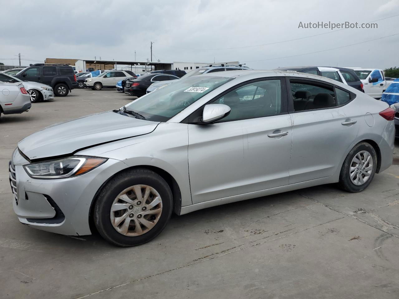 2017 Hyundai Elantra Se Silver vin: 5NPD74LF5HH194818