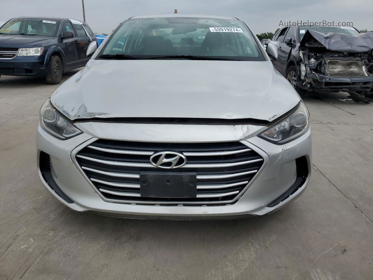 2017 Hyundai Elantra Se Silver vin: 5NPD74LF5HH194818