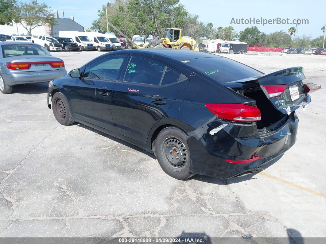 2018 Hyundai Elantra Se Black vin: 5NPD74LF5JH213812