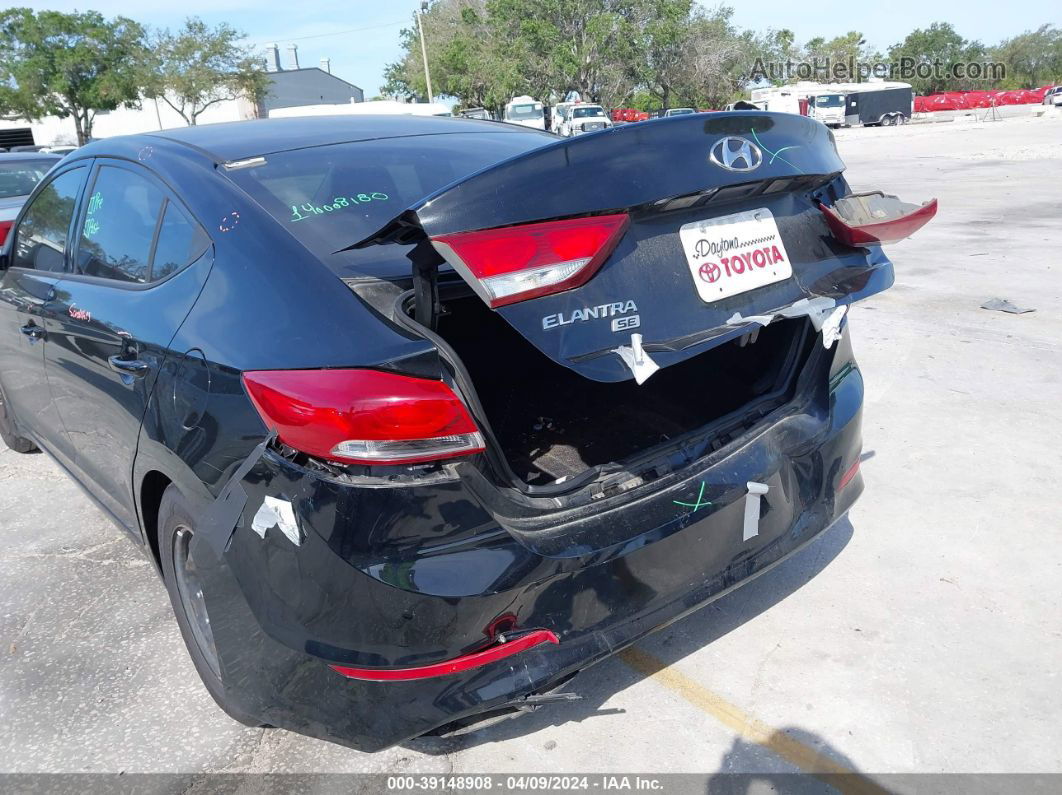 2018 Hyundai Elantra Se Black vin: 5NPD74LF5JH213812