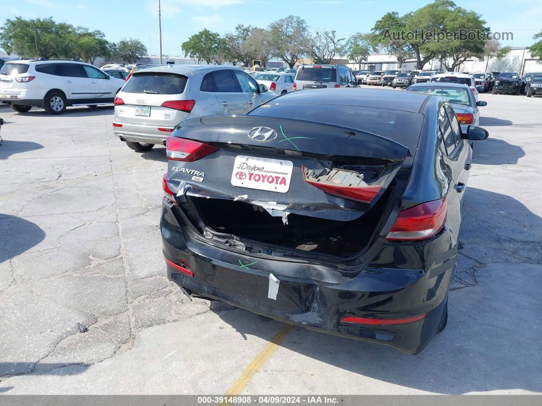 2018 Hyundai Elantra Se Black vin: 5NPD74LF5JH213812