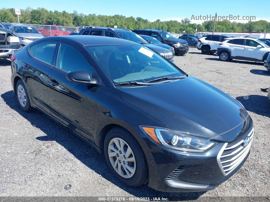 2018 Hyundai Elantra Se Black vin: 5NPD74LF5JH321864