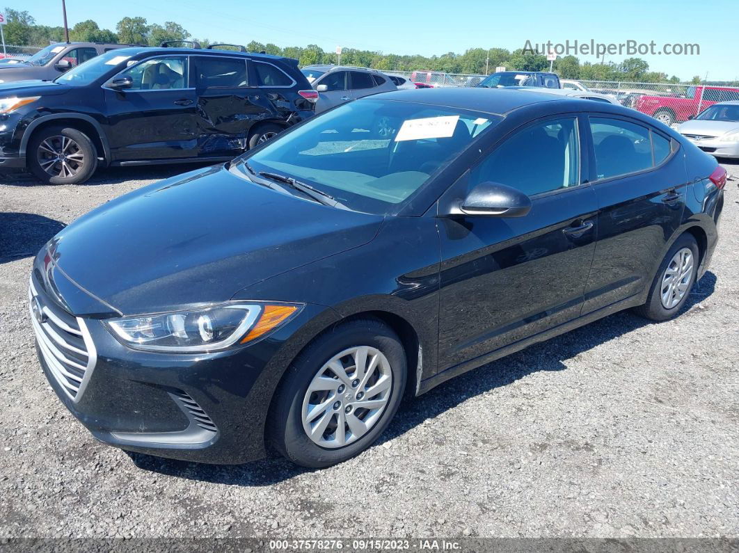 2018 Hyundai Elantra Se Black vin: 5NPD74LF5JH321864