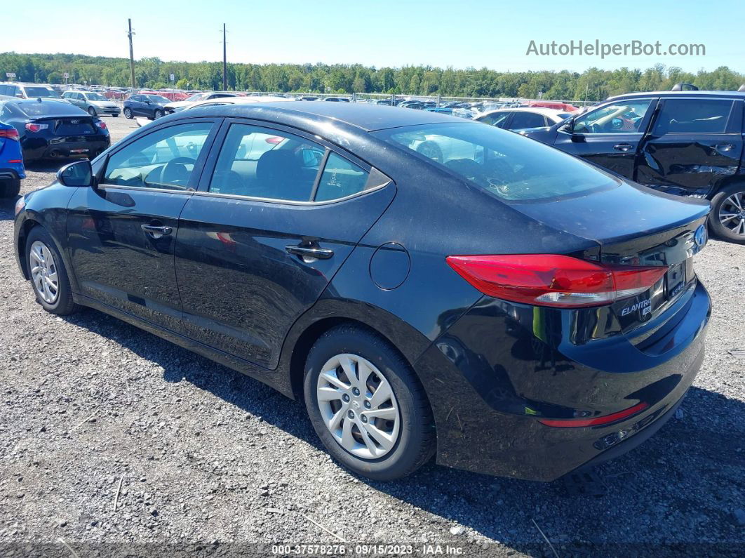 2018 Hyundai Elantra Se Black vin: 5NPD74LF5JH321864