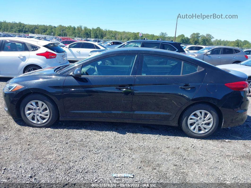 2018 Hyundai Elantra Se Black vin: 5NPD74LF5JH321864